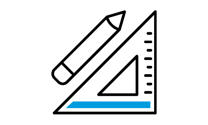 ruler and pencil icon