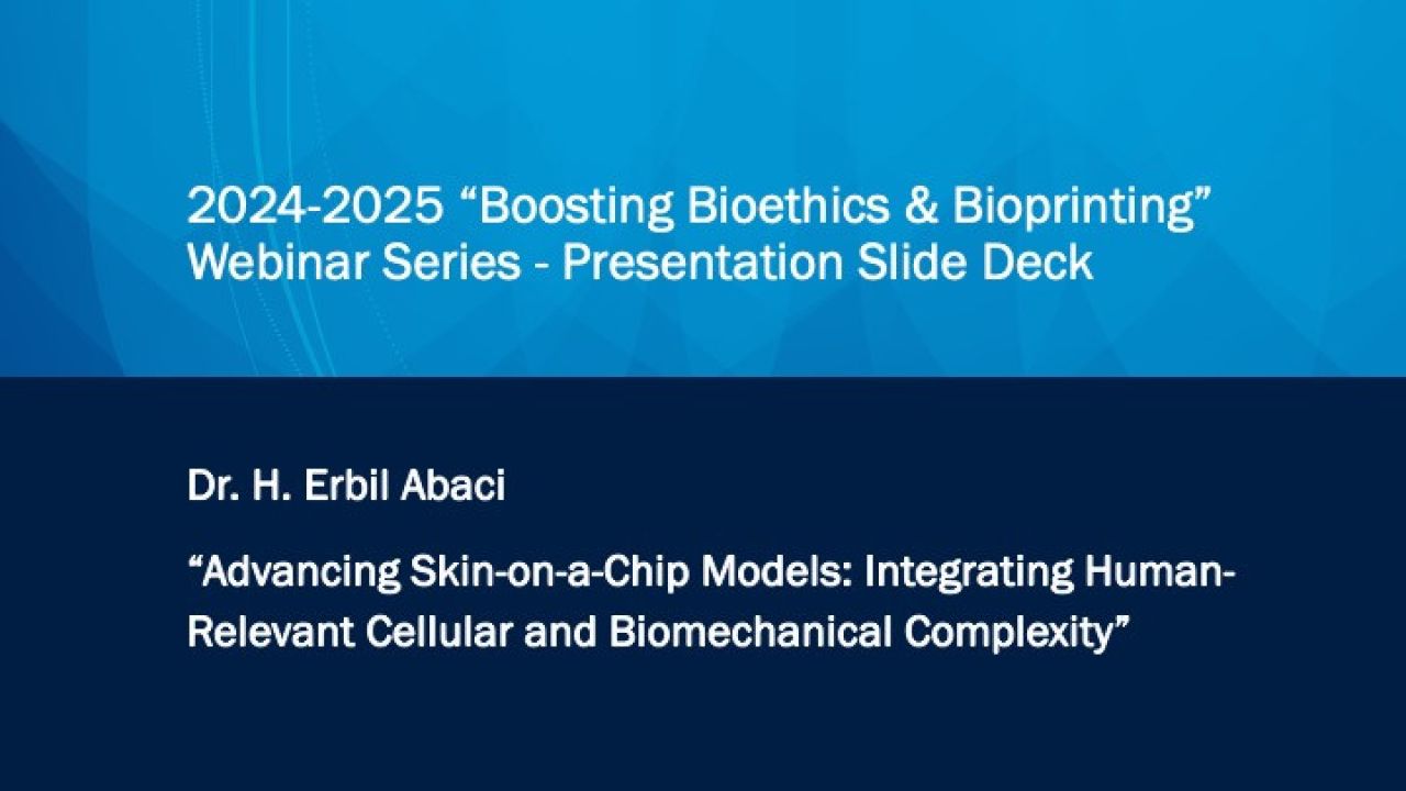 Title slide for presentation